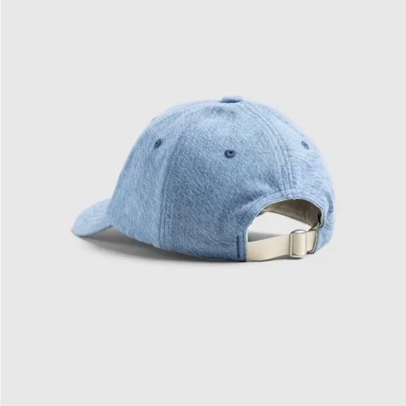 Acne Cat Print Blue Denim Hat - Picture 2 of 6